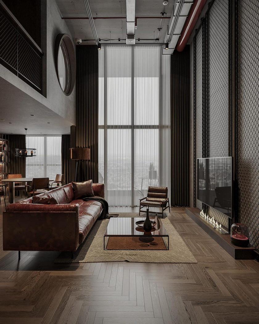 Loft residence living room